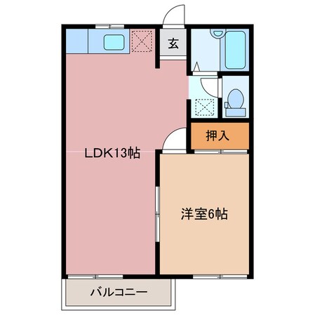 追分駅 徒歩4分 2階の物件間取画像